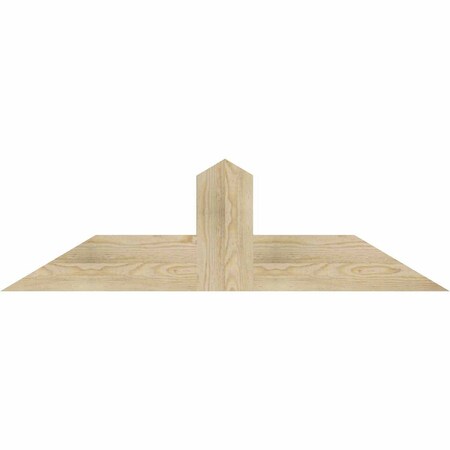 Ekena Millwork Portland Rough Sawn Timber Gable Bracket, Douglas Fir, 48"W x 14"H x 2"D x 6"F, 7/12 Pitch GBW048X14X0206POR00RDF